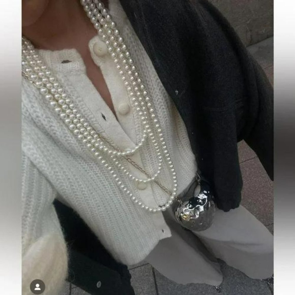 ZARA METALLIC HEART BOX BAG